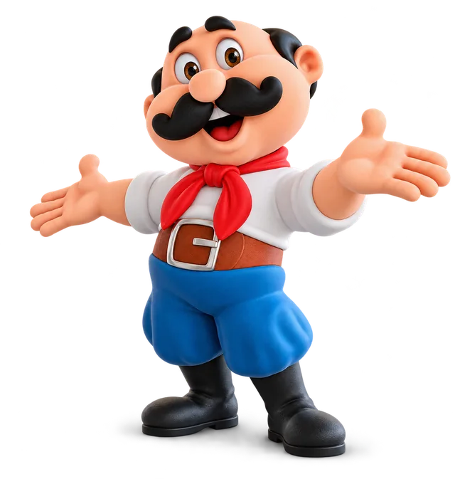 Tio João de braços abertos
