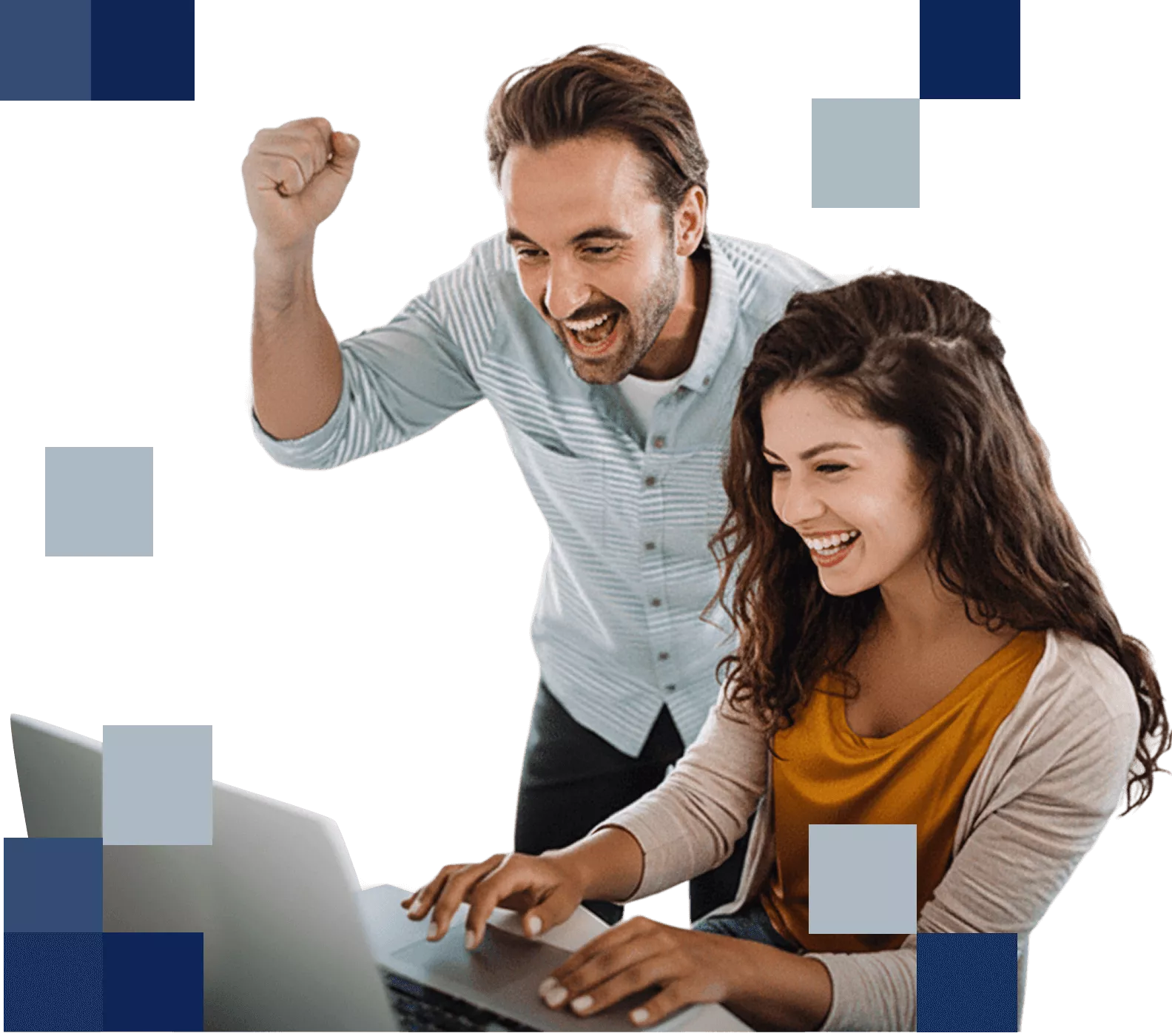 Afiliados comemorando