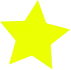 Forma de estrela verde-limão decorativa