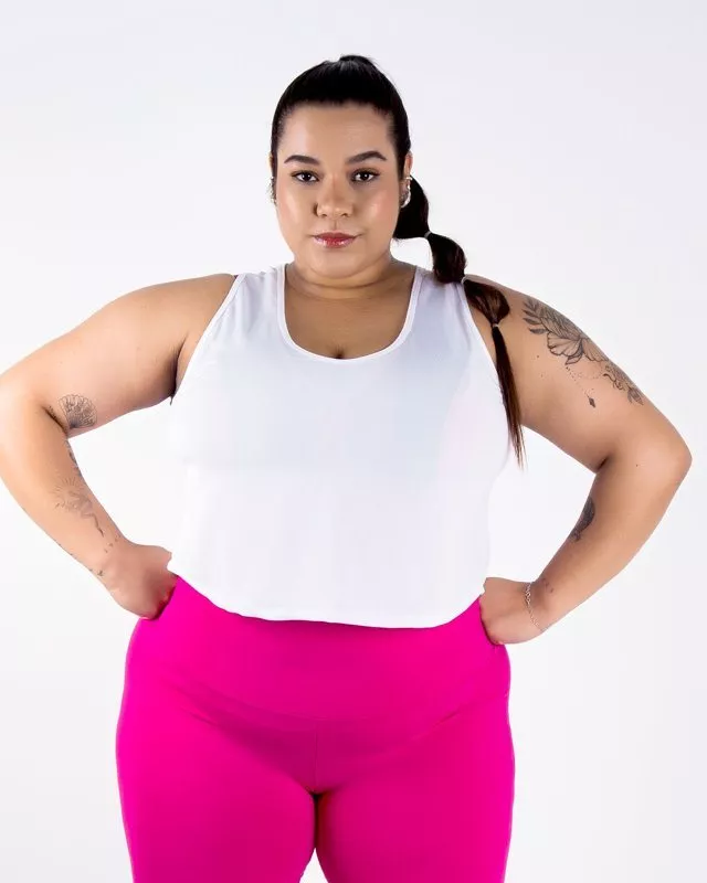 Top e legging fitness plus size